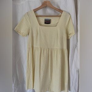 Yellow gingham Urban Renewal Dress square neck